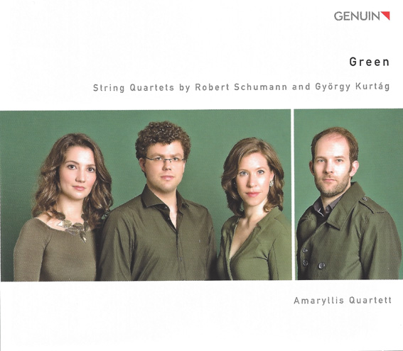 Vorderseite der CD green vom Amaryllis-Quartetts Vorderseite der CD green vom Amaryllis-Quartetts